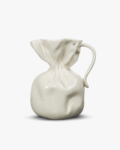 Crumple Vase White