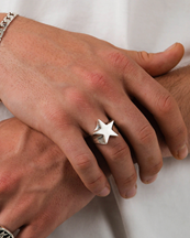 TwoJeys Shooting Star Ring Silver