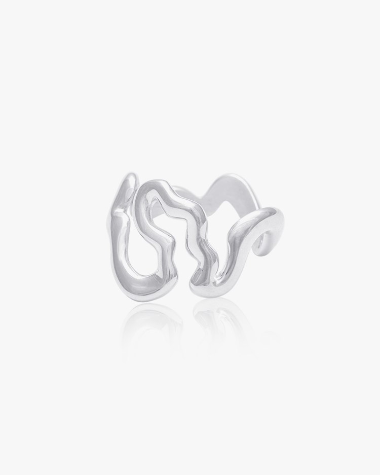 Louis Abel Radix Polished Ring Silver