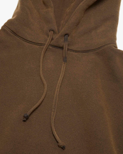 Acne Studios Hooded Back Patch Sweater Chocolate Brown