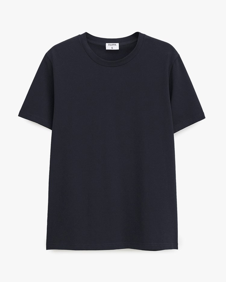 Filippa K Stretch Cotton Tee Black