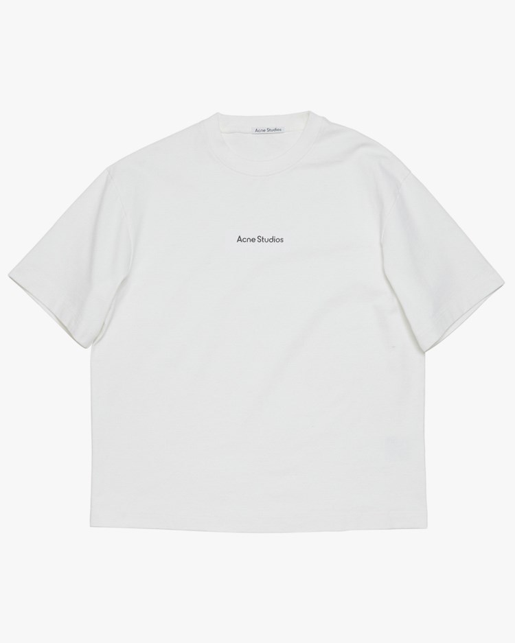 Acne Studios Relaxed Logo T-Shirt Optic White