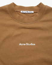 Acne Studios Relaxed Logo T-Shirt Mud Beige