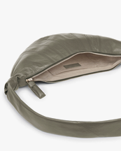 Lemaire Medium Croissant Bag Nappa Leather Dark Sage