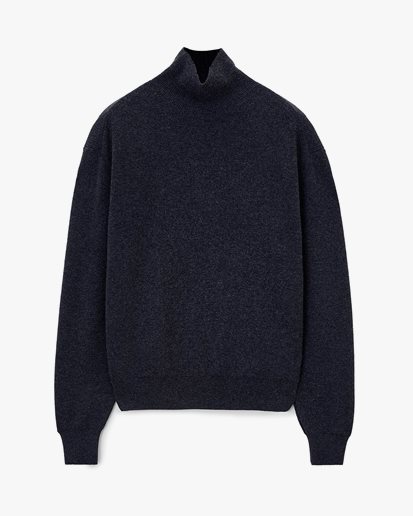 Lemaire Turtleneck Jumper Anthracite Melange