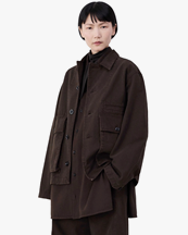 Lemaire Boxy Jacket Espresso