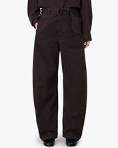 Lemaire Twisted Belted Pants Espresso