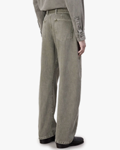 Lemaire Twisted Belted Pants Denim Snow Olive