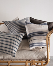 Tell me More Carla Cushion Cover Denim Stripe