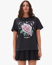 Ganni Basic Jersey Rose T-Shirt Phantom