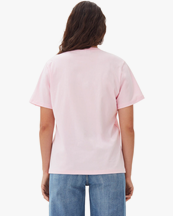 Ganni Basic Jersey Grapefruit T-Shirt Chalk Pink