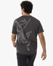 Arc'teryx Cormac Arc'bird Logo T-Shirt Black Heather