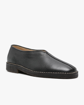 LEMAIRE Piped Crepe Slippers Black