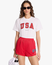 Sporty & Rich Usa T-Shirt White