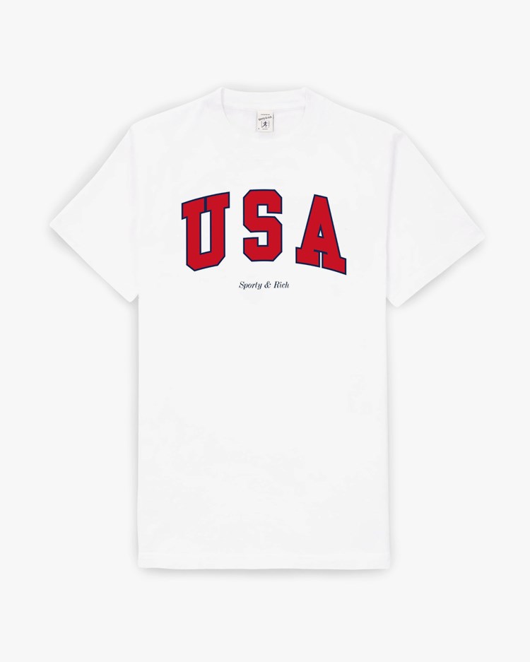 Sporty & Rich Usa T-Shirt White