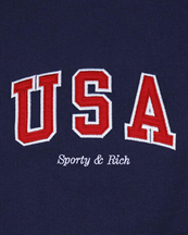 Sporty & Rich Usa Quarter Zip Navy