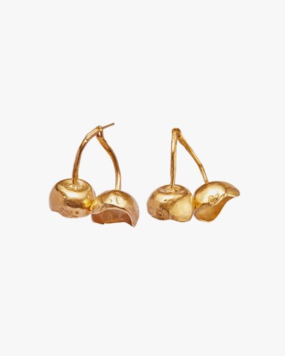 Simuero Cerezas Earrings Gold