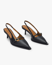 ATP Atelier Mira Slingbacks Black Nappa