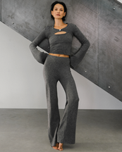 Àvora Calma Pants Dark Grey Melange