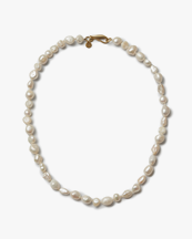 Blue Billie Irregular Pearl Necklace Gold