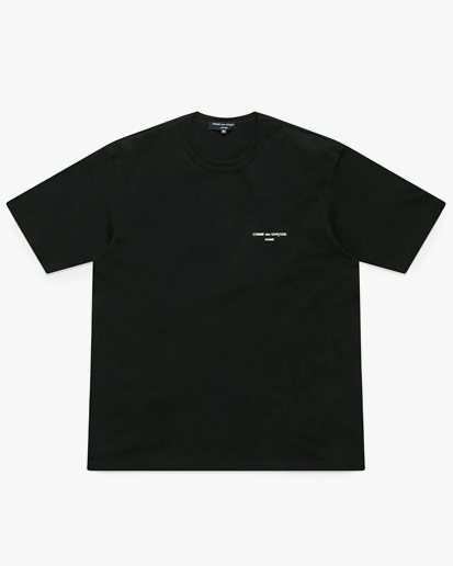 Comme des Garçons Homme Cdg Logo T-Shirt Black