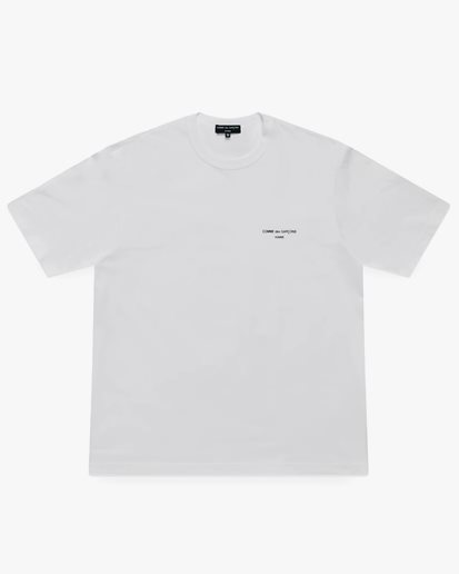 Comme des Garçons Homme Cdg Logo T-Shirt White