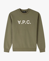 A.P.C. Grand VPC Sweatshirt Kaki/Ecru