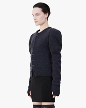 Lemaire Fitted Cardigan Anthracite Melange