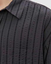 Mfpen Executive Shirt Dark Grey Stripe