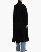 House of Dagmar Oversize Belted Coat Black