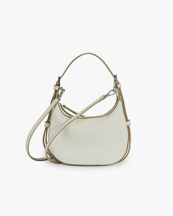 ATP Atelier Silea Mini Hobo Bag Bianco/Contrast Stitch