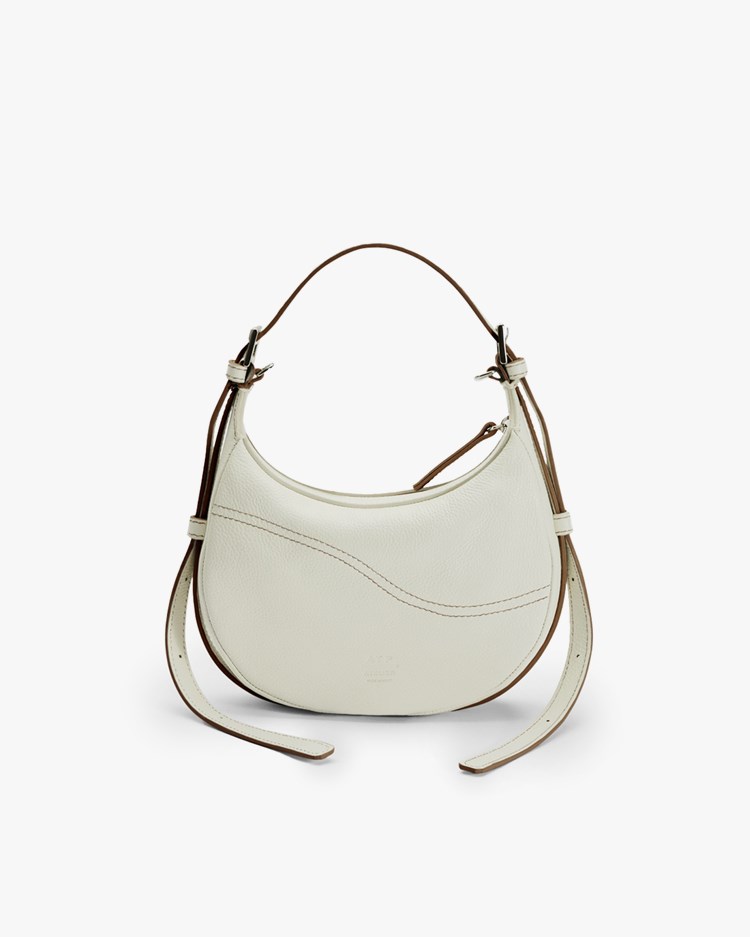 ATP Atelier Silea Mini Hobo Bag Bianco/Contrast Stitch