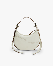 ATP Atelier Silea Mini Hobo Bag Bianco/Contrast Stitch