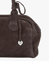 Marge Sherwood Soft Bowling Bag Choco Brown Suede