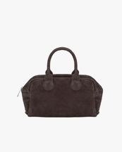 Marge Sherwood Soft Bowling Bag Choco Brown Suede