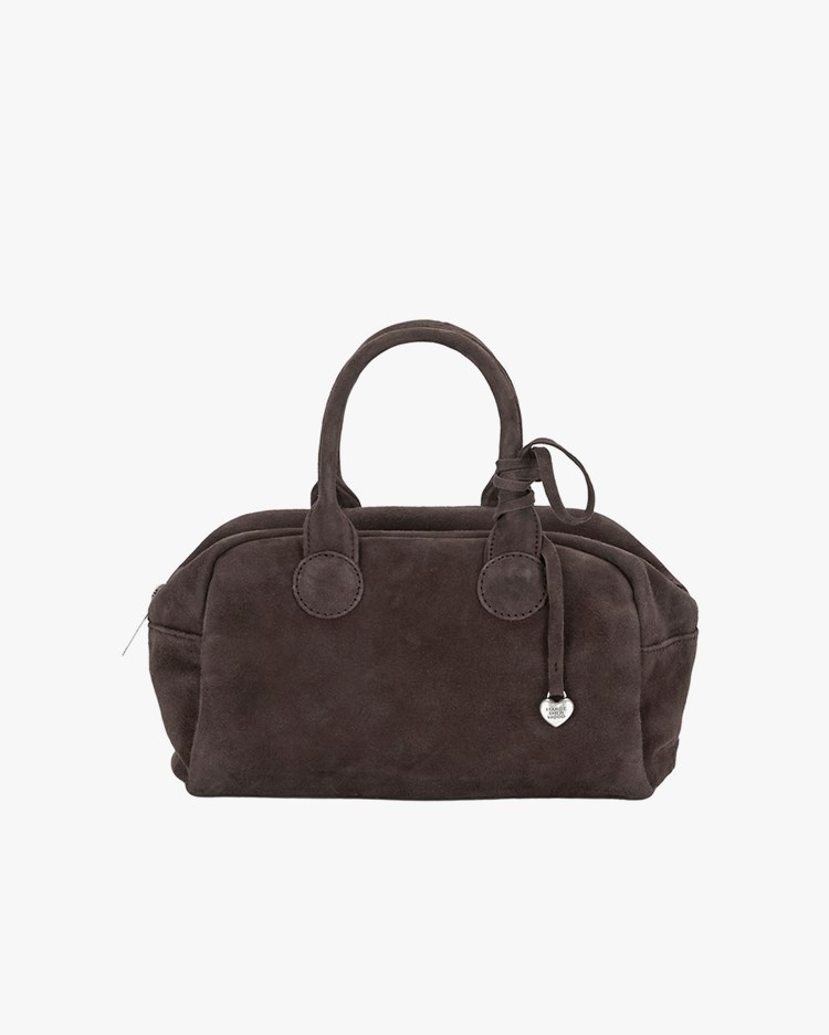 Marge Sherwood Soft Bowling Bag Choco Brown Suede