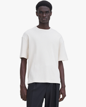 Filippa K Waffle Cotton Tee Cream White