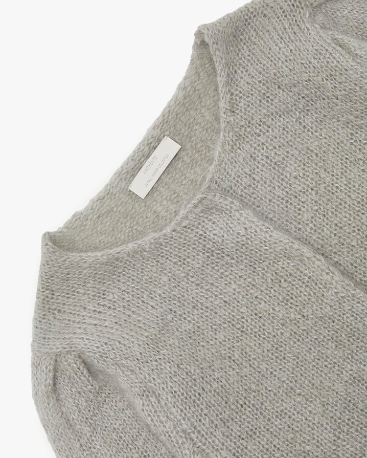 Amomento New Grandma Cardigan Light Grey - Vallgatan 12