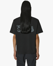 ROA Graphic Boxy Tee Black