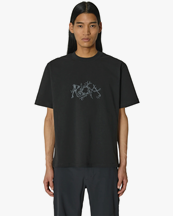 ROA Graphic Boxy Tee Black