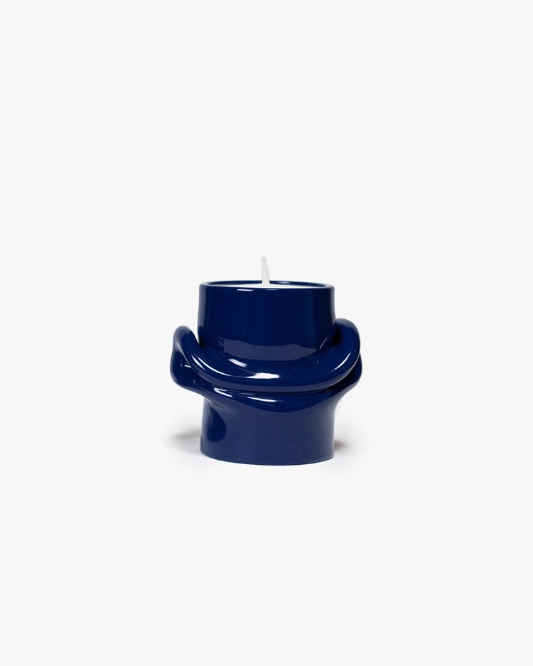 AOT Studio Mondo Tea Light Holder Midnight Blue