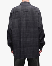 HOPE Lift Shirt Grey Micro Check