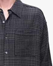 HOPE Lift Shirt Grey Micro Check