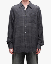 HOPE Lift Shirt Grey Micro Check