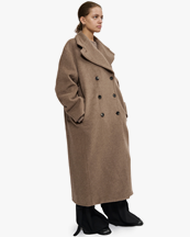 Teurn Studios Oversized Long Coat Mole
