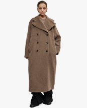 Teurn Studios Oversized Long Coat Mole