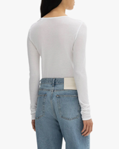 House of Dagmar Lyocell Long Sleeve White