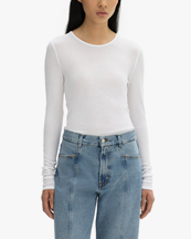 House of Dagmar Lyocell Long Sleeve White