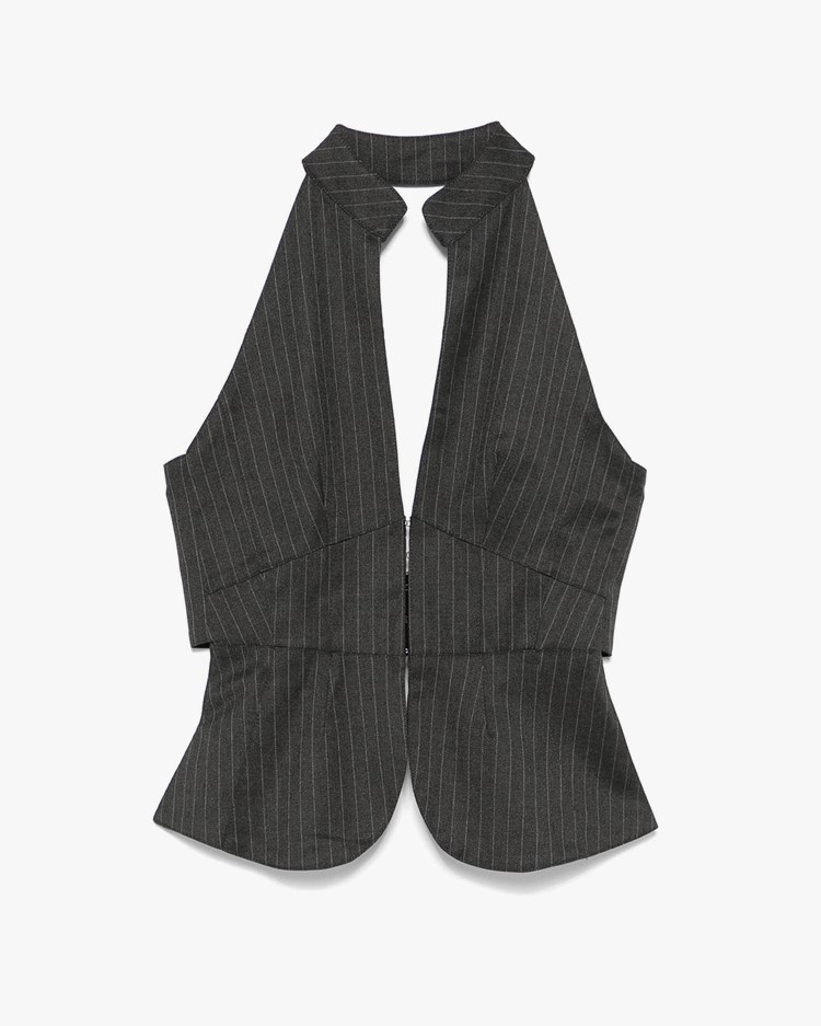 Gimaguas Ring Top Grey Pinstripe