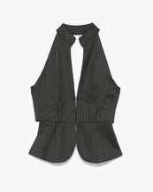Gimaguas Ring Top Grey Pinstripe